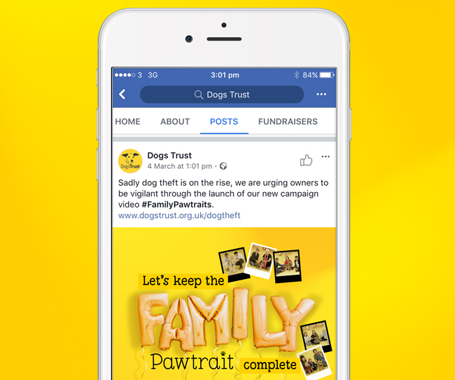 Dogs Trust – #Family Pawtrait